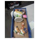 ROOSTER TEAPOT & S&P SHAKERS