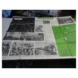 1944 WWII NEWSMAP POSTER 35'X47'