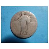 'NO DATE' STANDING LIBERTY QUARTER 90% SILVER