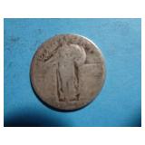 'NO DATE' STANDING LIBERTY QUARTER 90% SILVER