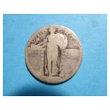 'NO DATE' STANDING LIBERTY QUARTER 90% SILVER