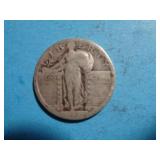 'NO DATE' STANDING LIBERTY QUARTER 90% SILVER