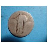 'NO DATE' STANDING LIBERTY QUARTER 90% SILVER