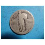 'NO DATE' STANDING LIBERTY QUARTER 90% SILVER