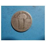 'NO DATE' STANDING LIBERTY QUARTER 90% SILVER