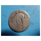 'NO DATE' STANDING LIBERTY QUARTER 90% SILVER