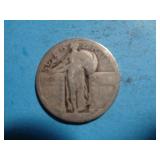 'NO DATE' STANDING LIBERTY QUARTER 90% SILVER