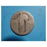 'NO DATE' STANDING LIBERTY QUARTER 90% SILVER