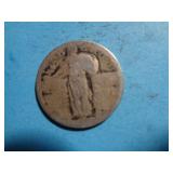 'NO DATE' STANDING LIBERTY QUARTER 90% SILVER