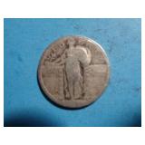 'NO DATE' STANDING LIBERTY QUARTER 90% SILVER