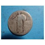 'NO DATE' STANDING LIBERTY QUARTER 90% SILVER