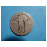 'NO DATE' STANDING LIBERTY QUARTER 90% SILVER