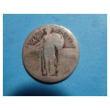 'NO DATE' STANDING LIBERTY QUARTER 90% SILVER