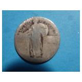 'NO DATE' STANDING LIBERTY QUARTER 90% SILVER