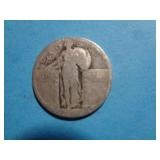 'NO DATE' STANDING LIBERTY QUARTER 90% SILVER