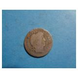 1912-D BARBER DIME 90% SILVER   / VERY WORN