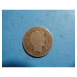 1908-D BARBER DIME 90% SILVER
