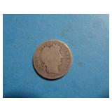 1907 BARBER DIME 90% SILVER