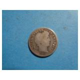 1911 BARBER DIME 90% SILVER