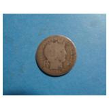 1903 BARBER DIME 90% SILVER / WORN