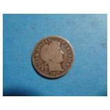 1915 BARBER DIME 90% SILVER
