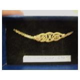 14KT GOLD BRACELET 'MOM' 6 3/4' 2.9G