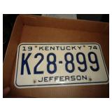 1974 KY LIC PLATE