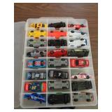 ORGANIZER FULL OF LOOSE DIECAST NASCAR