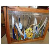 STAINED GLASS ART 25' X 30' / CRACK IN GLASS / UT