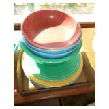 MIXED FIESTA PLATES & BOWLS / LR