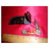 DAMASCUS STYLE LOCKBACK KNIFE