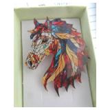 ACRYLIC HORSE BROOCH