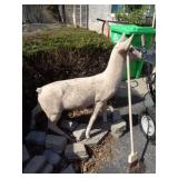 CONCRETE DEER / MAY NEED REPAIR / PARTS THERE /OS