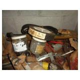 LOT ON TOP OF WORK BENCH / G