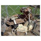 ALL IN KENNEL / WHEEL BARROW ETC / OS