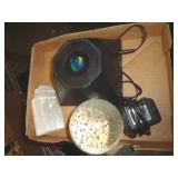 CRYSTAL BALL & CRYSTAL WITH LIGHT BASE