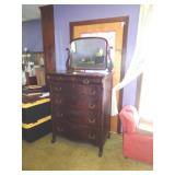 ANTIQUE DRESSER 48' T 37' W / LR