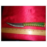 DAMASCUS STYLE KNIFE (NO SHEATH)