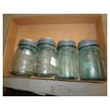 BLUE FRUIT JARS