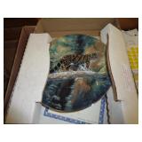 BRADFORD EXCH / FRACE / CLOUDED LEOPARD PLATE