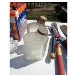 VINTAGE GLASS WATER BOTTLES / G