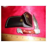 DAMASCUS STYLE LOCKBACK KNIFE