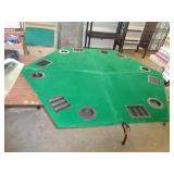 FOLD OUT POKER TABLE TOP W CASE / RW