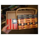 BASKET & WOOD BOX
