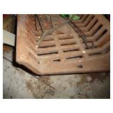 CAST IRON FIREPLACE LOG HOLDER / G