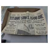 TITANIC SINKING RE-PRINT