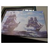 20"X29" SAILING SHIPS CANVAS PRINT