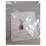 STERLING SILVER NECKLACE & PENDANT