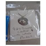 STERLING SILVER WHALE NECKLACE