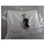 STERLING SILVER LOCKET PENDANT